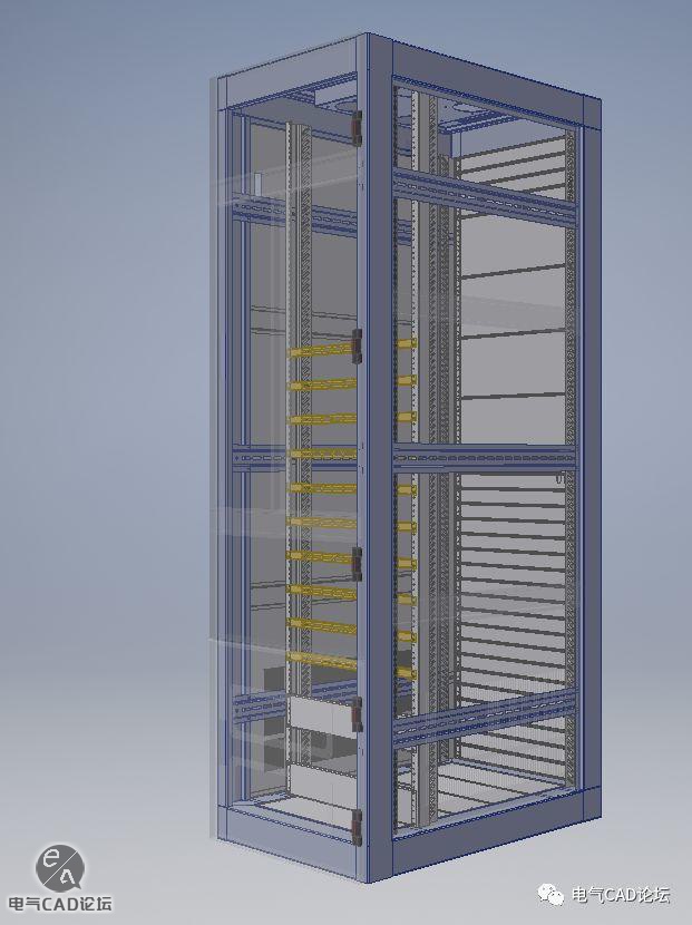 标准服务器机柜3D模型