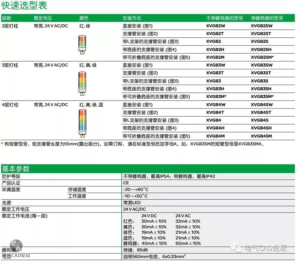 施耐德XVG系列信号灯柱.edz