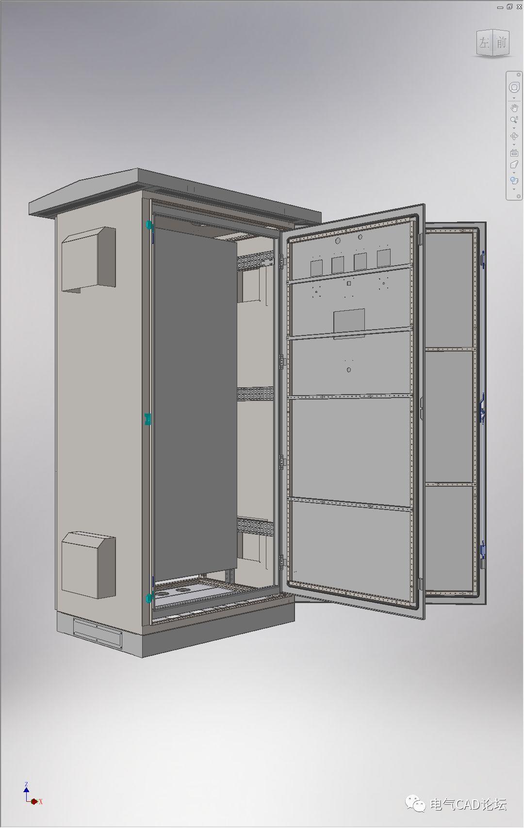 ES型户外机柜3D模型