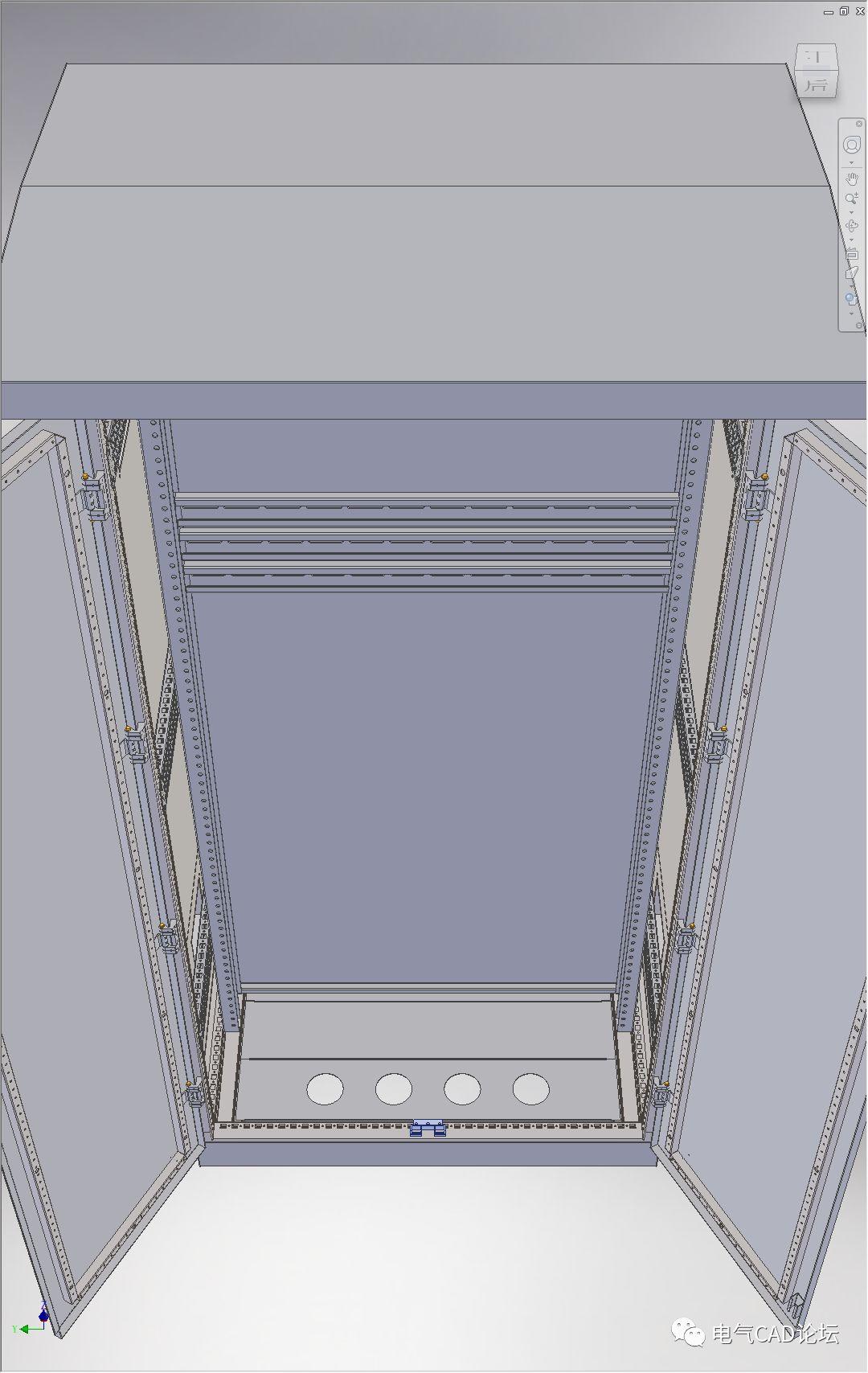 ES型户外机柜3D模型