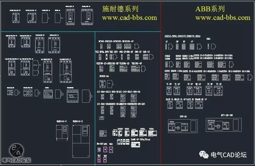 一大波电气元件CAD图库