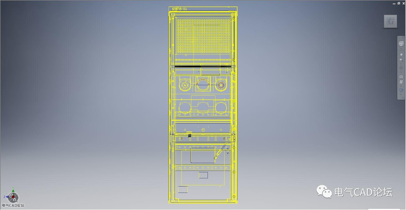 KYN28中置式开关柜结构模型