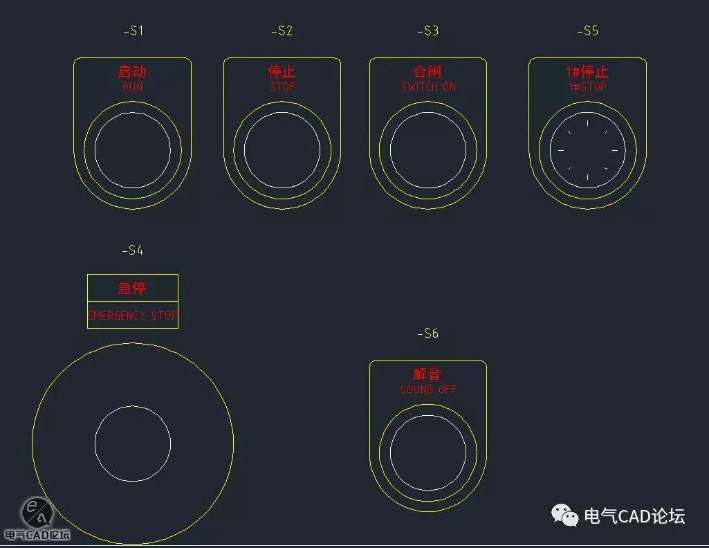 丨ACE库丨施耐德XB2-B按钮元件库