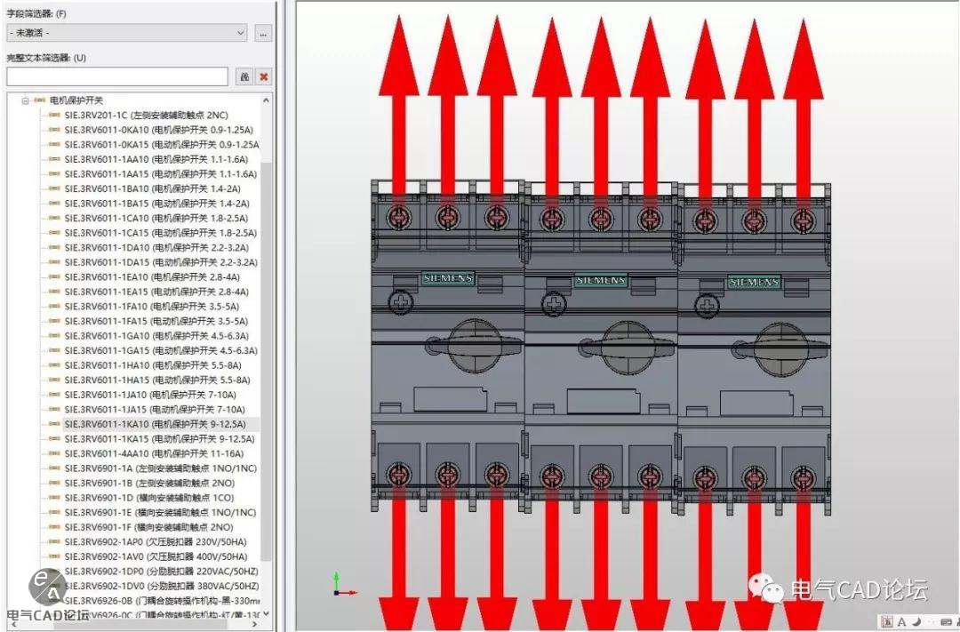 丨部件库丨西门子3RV6电机保护开关​