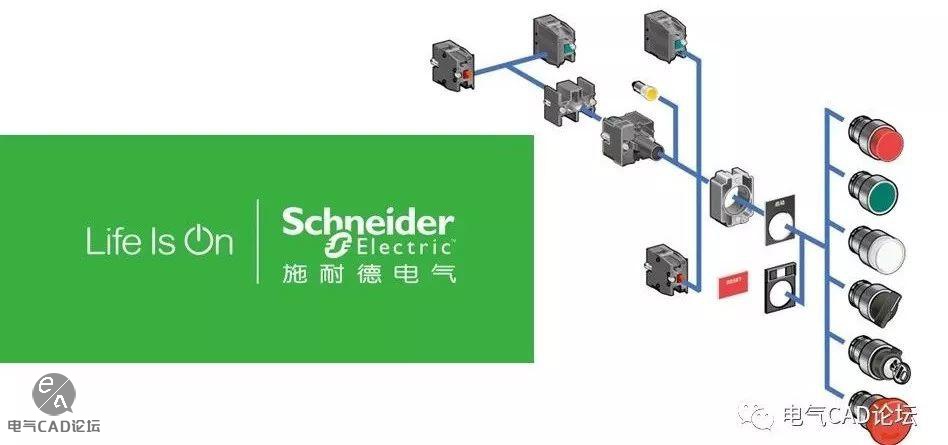 丨ACE库丨施耐德XB2-B按钮元件库