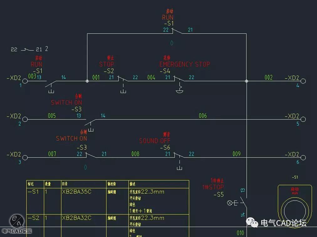 丨ACE库丨施耐德XB2-B按钮元件库