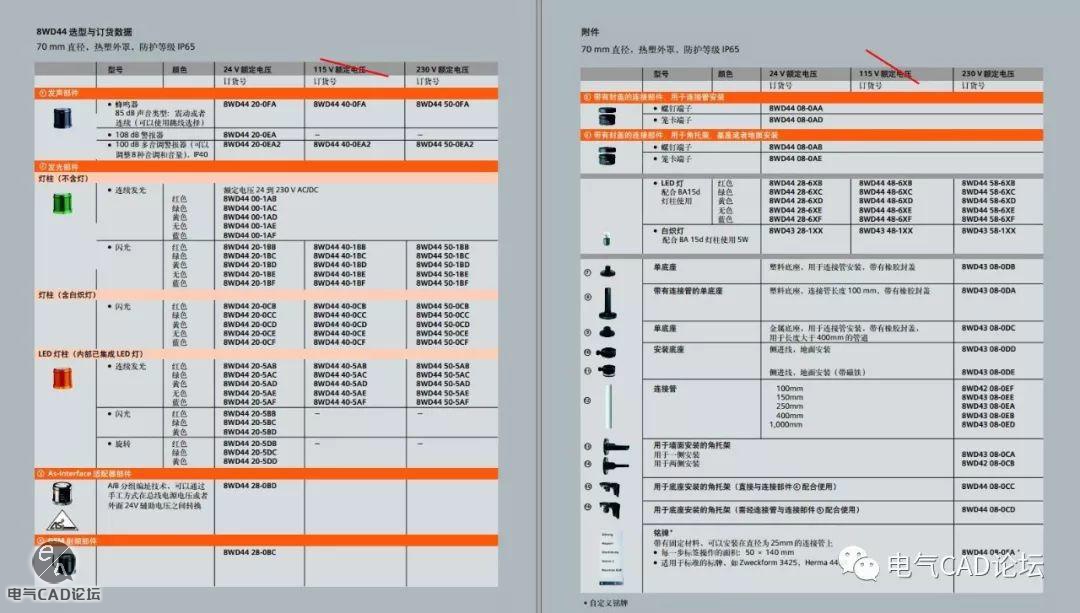 丨部件库丨西门子8WD系列信号灯柱