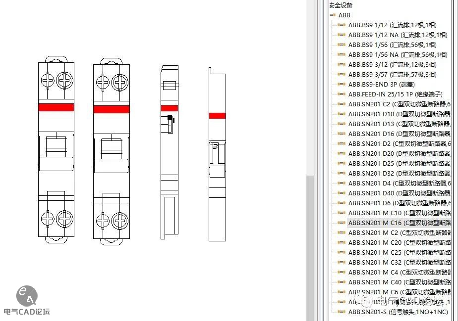 丨部件库丨ABB SN201系列断路器