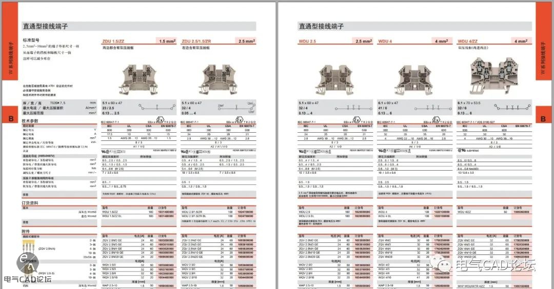 丨部件库丨魏德米勒WDU系列螺钉接线端子​