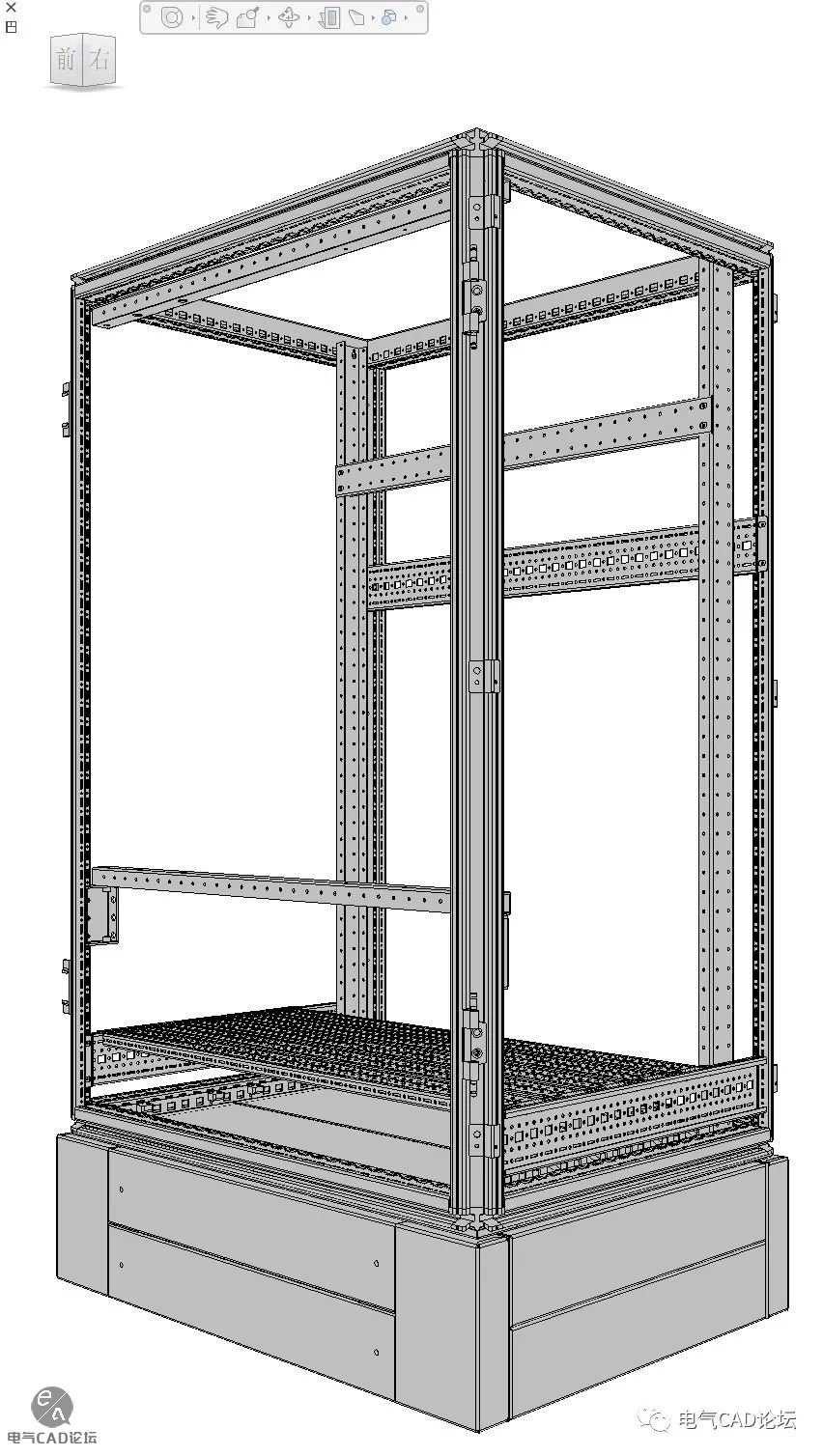 丨模型丨TS8系列16折型材机柜