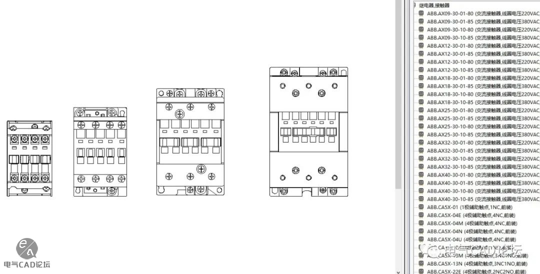 丨部件库丨ABB AX系列接触器