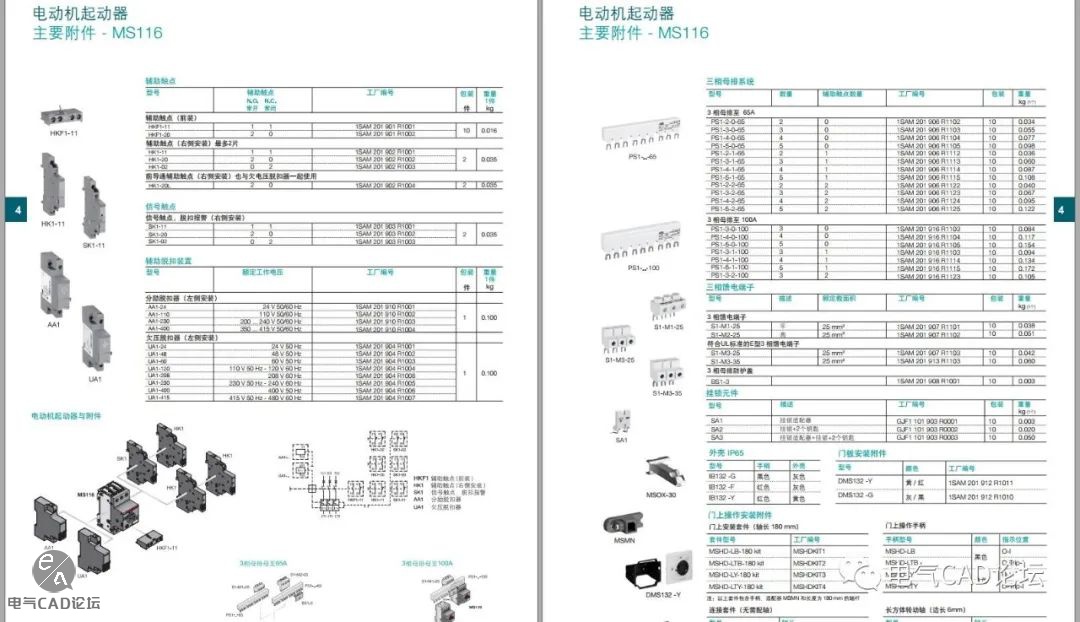 丨部件库丨ABB MS系列电动机起动保护器