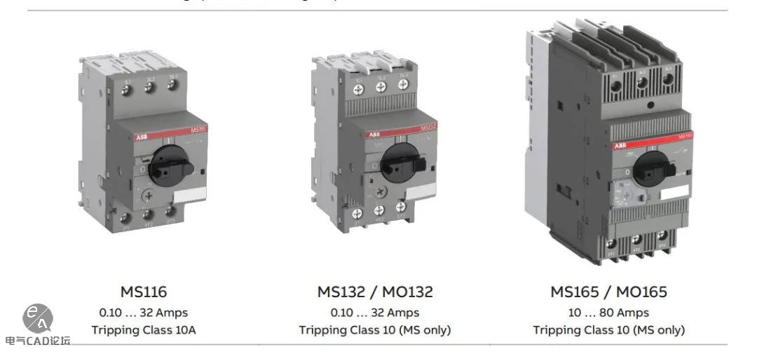 丨部件库丨ABB MS系列电动机起动保护器