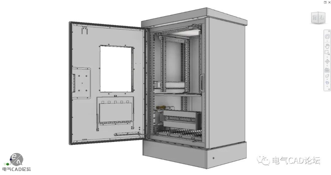 丨模型丨户外20U电气柜 IP54