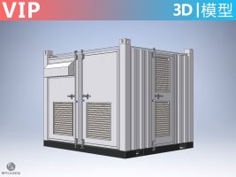 集装箱式箱变3D模型