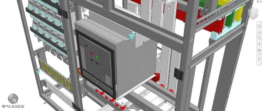 0.4KV开关柜模型（含铜排）